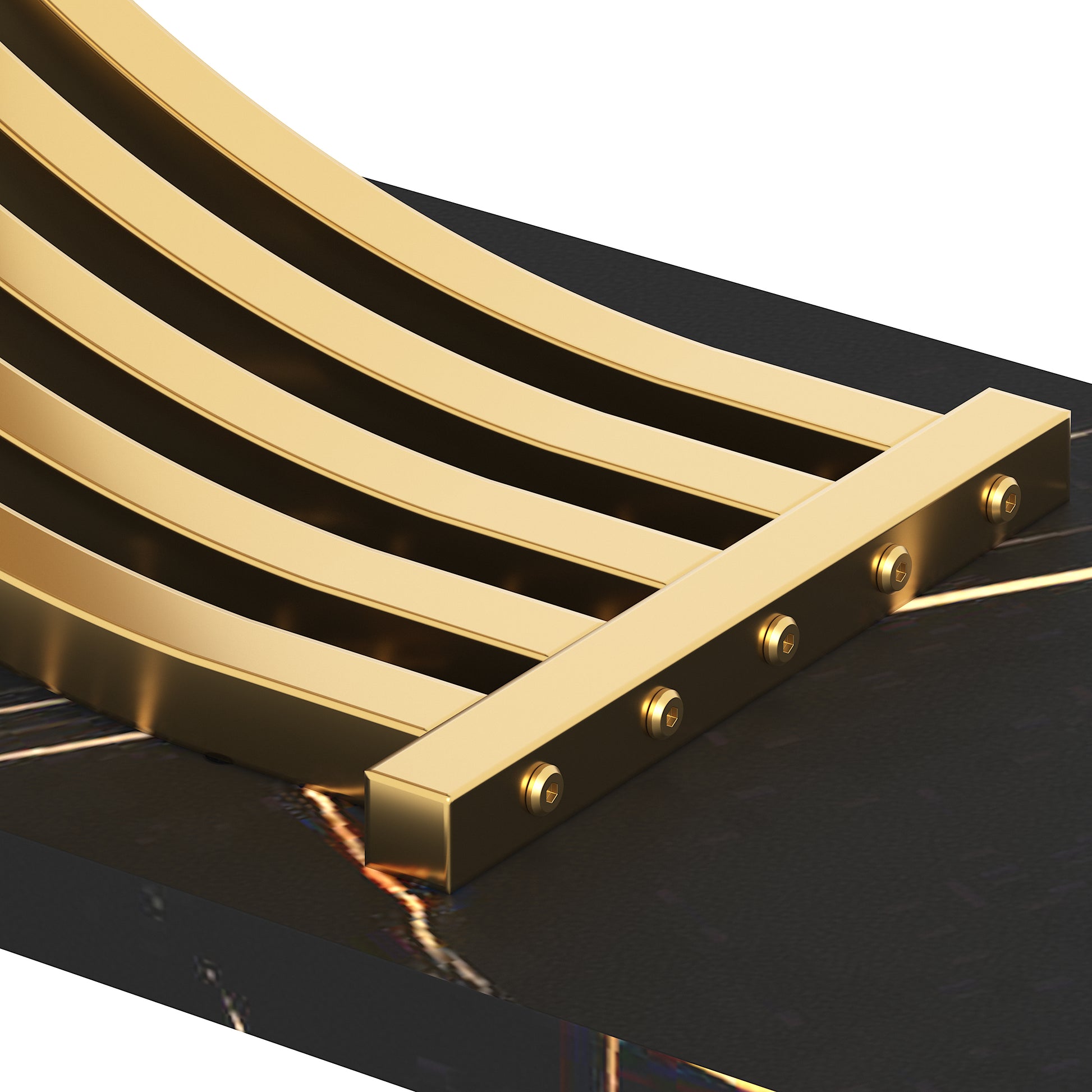 Black Gold Side Table