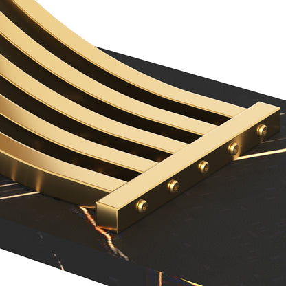Black Gold Side Table