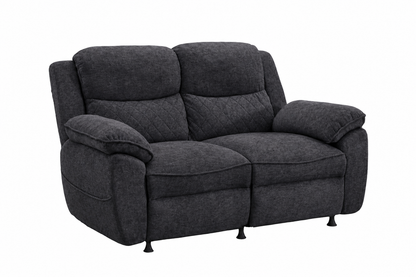 2 seater 6 seater dark gray power recliner sofa