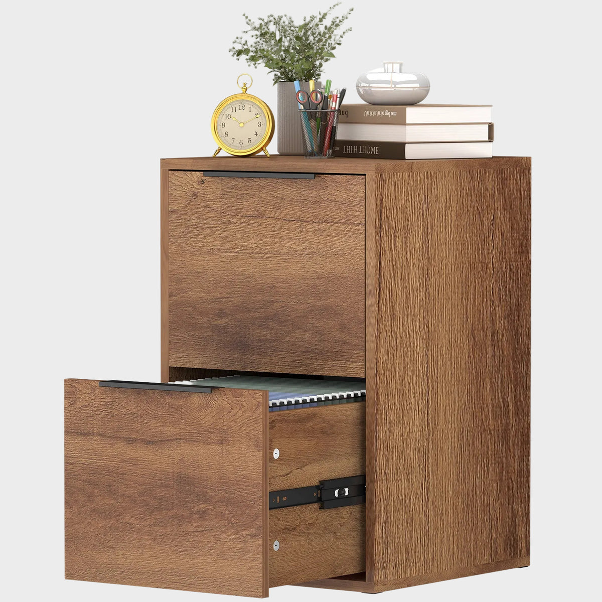 Brown Filling Cabinet 
