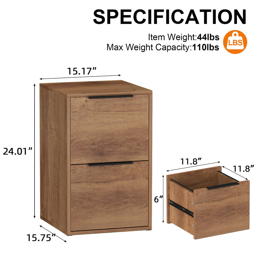 Brown Filling Cabinet 