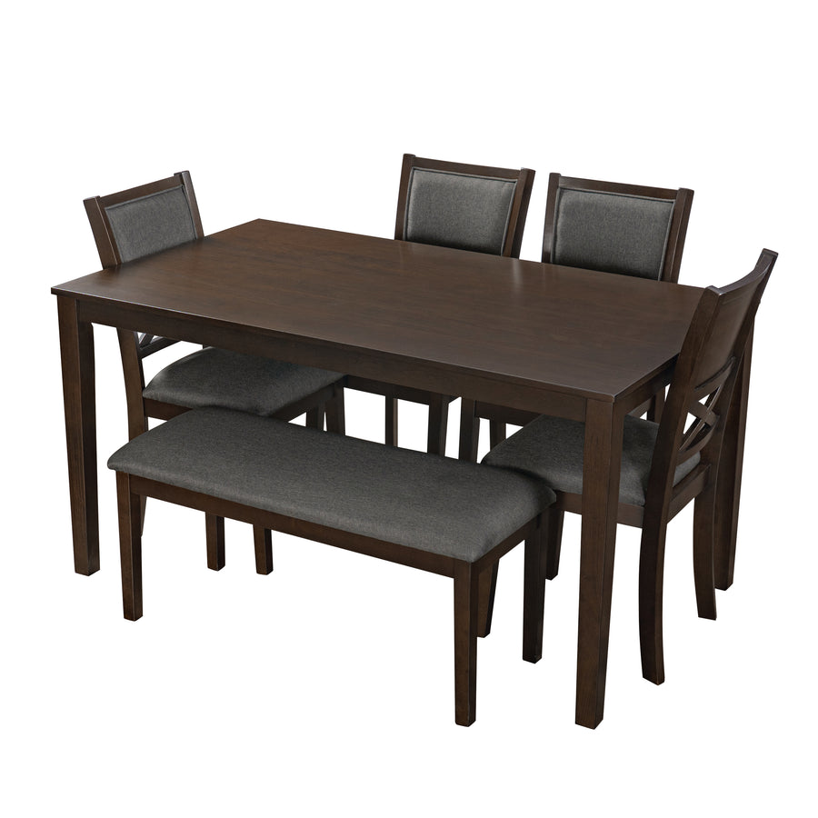 Dallas gray walnut 6 Piece Dining Set
