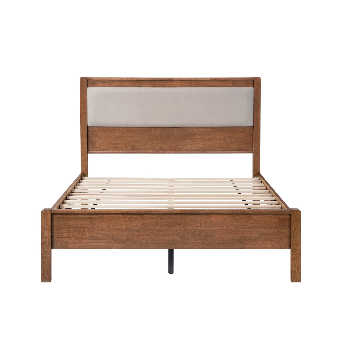 Boxer brown Bed with Upholstered Headboard