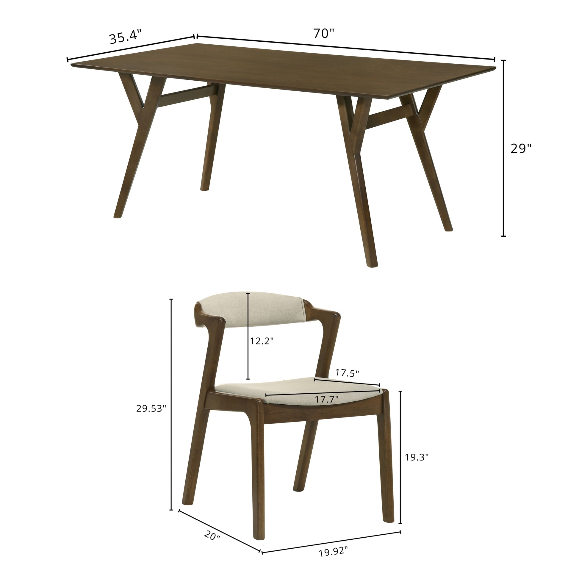 4 Seater  6 Seater  walnut dining set