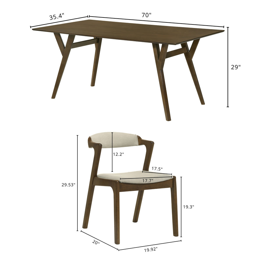 4 Seater  6 Seater  walnut dining set