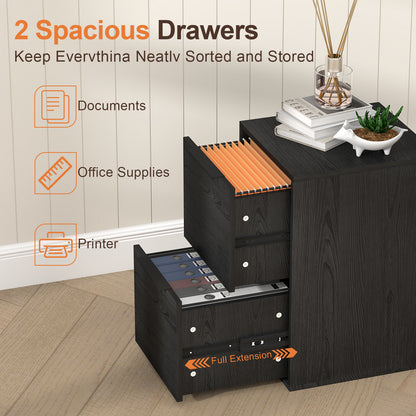Black Filling Cabinet 