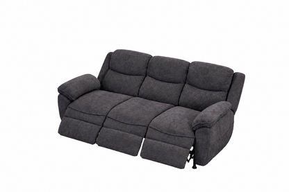 3 seater 6 seater dark gray power recliner sofa