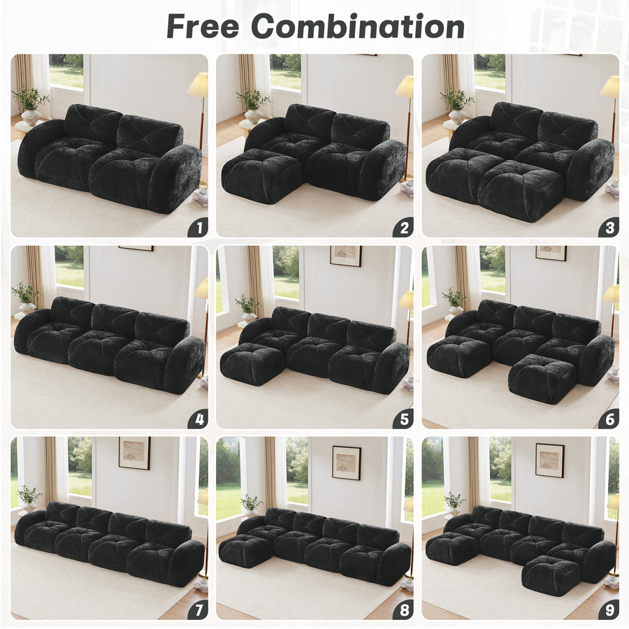 Black Modular Sofa