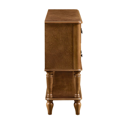 Walker Walnut Vintage Console Table