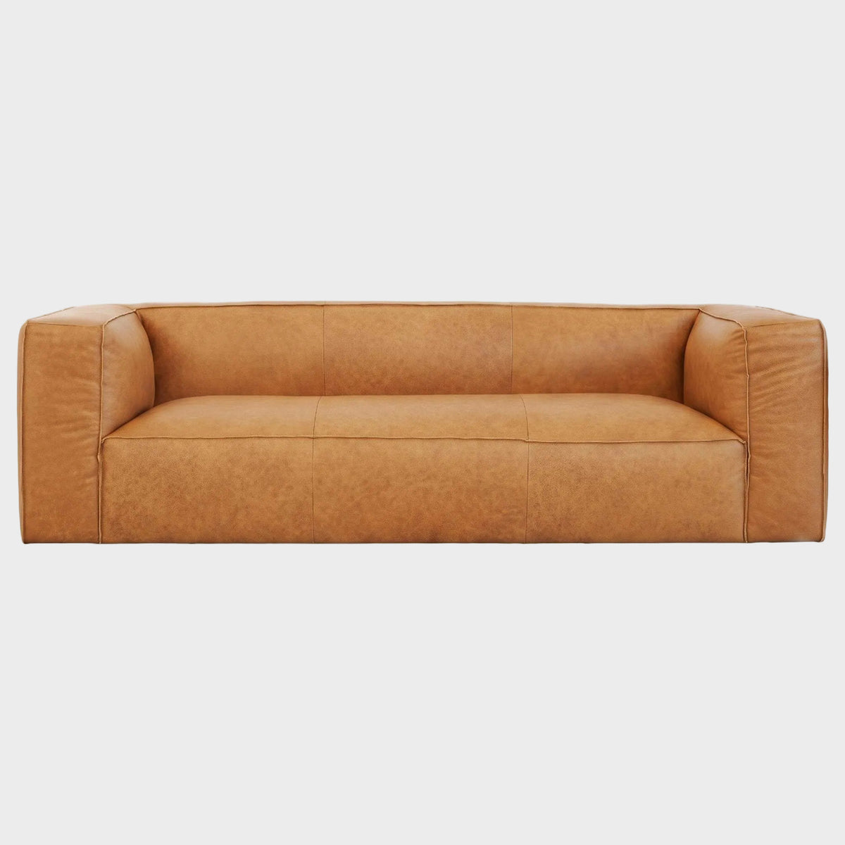 Colton Tan Leather Sofa