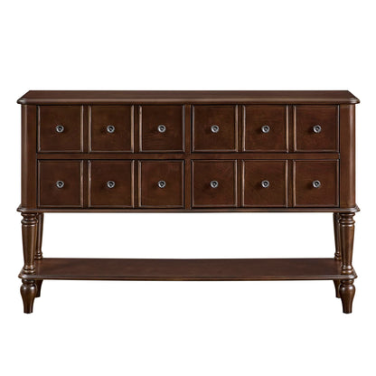 Walker  Espresso Vintage Console Table