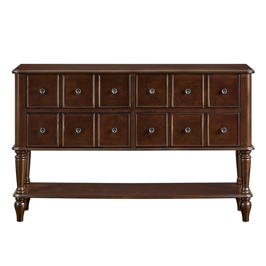 Walker  Espresso Vintage Console Table