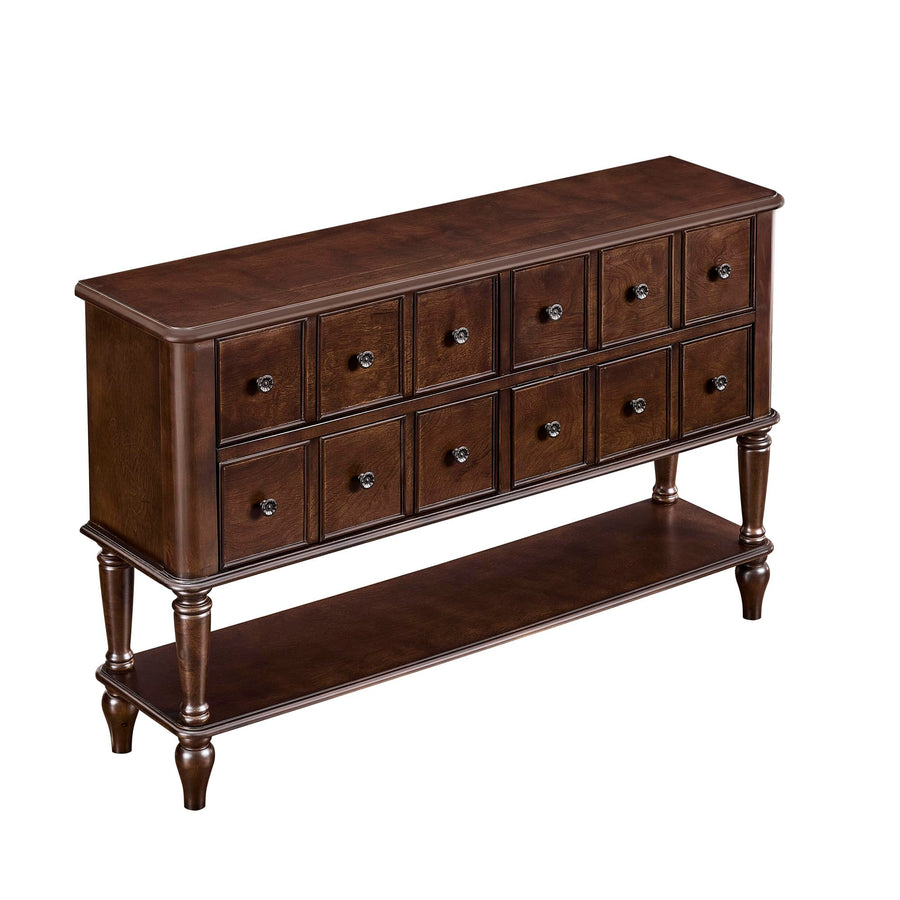 Walker  Espresso Vintage Console Table