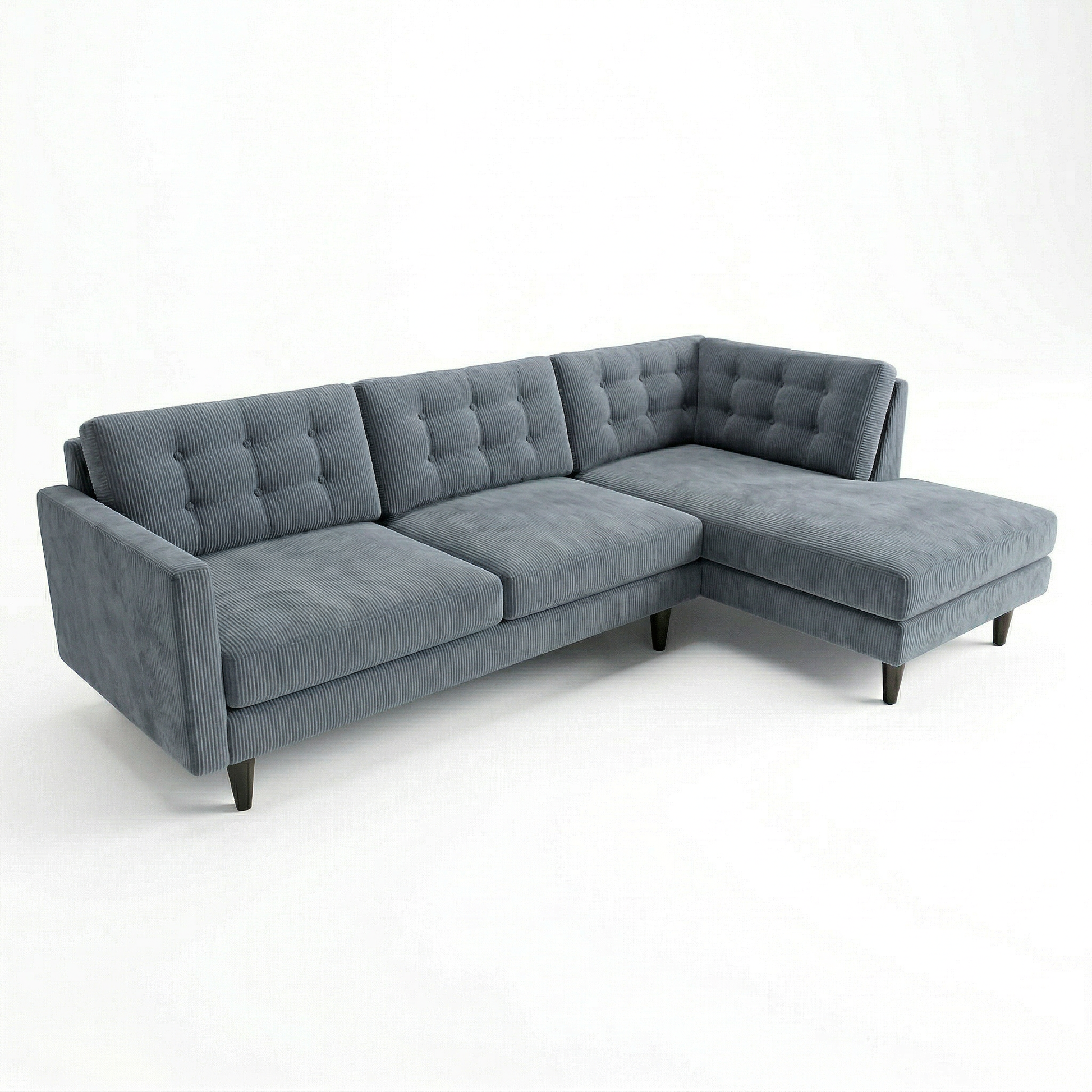 Slate Blue sectional sofa