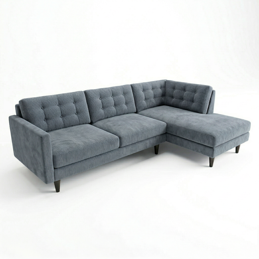 Slate Blue sectional sofa
