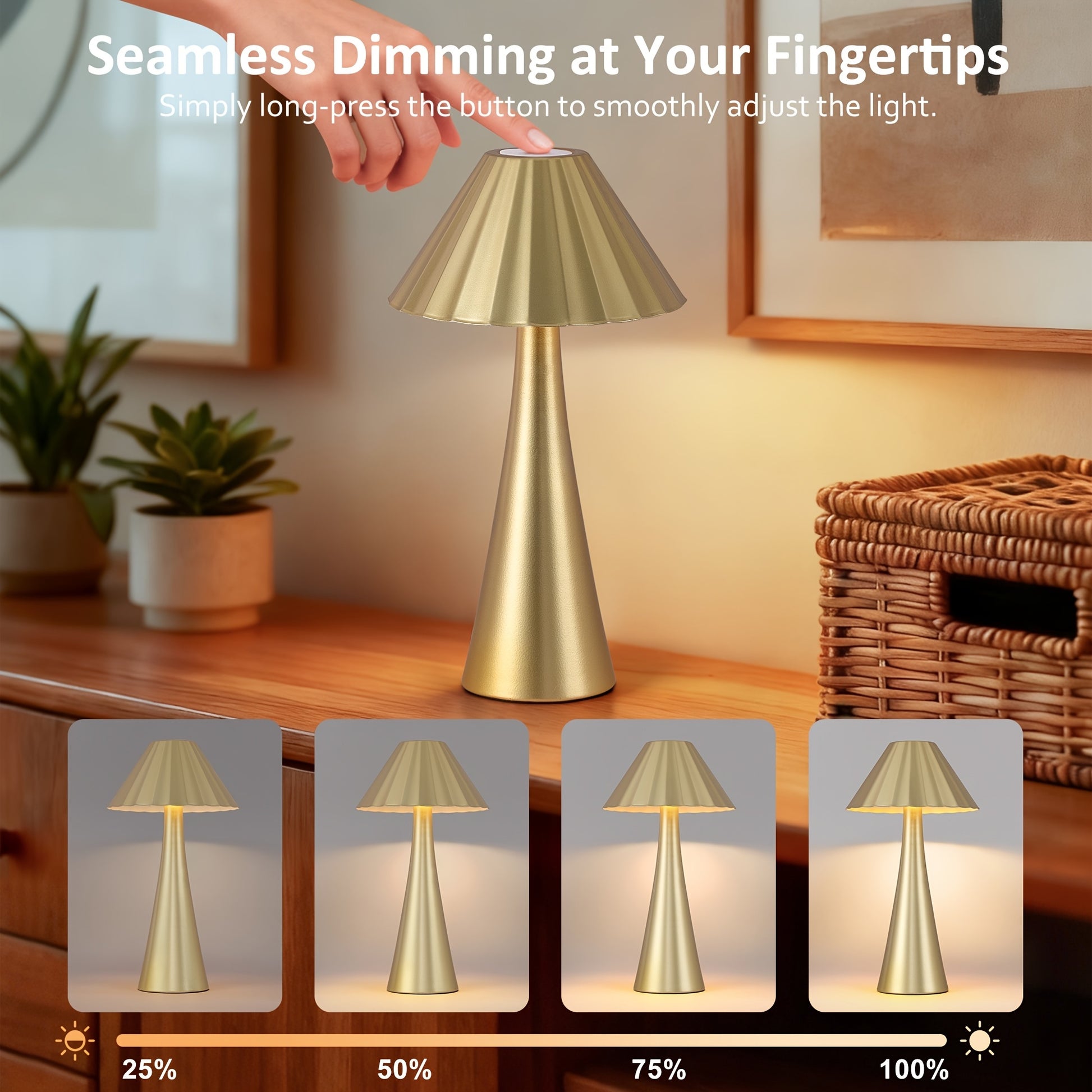 26.5'' Gold table lamp