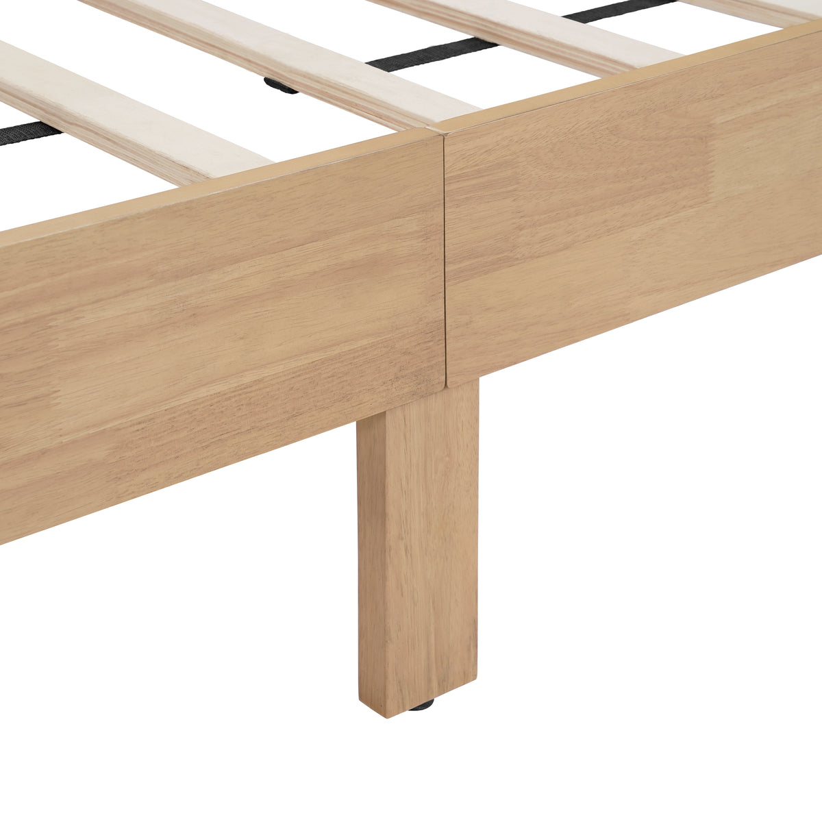 Boxer natural Bed with Upholstered Headboard