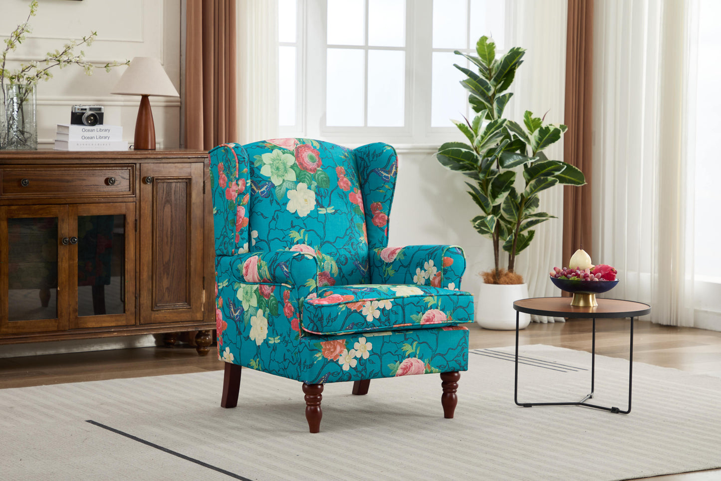 Floral Accent Chair
