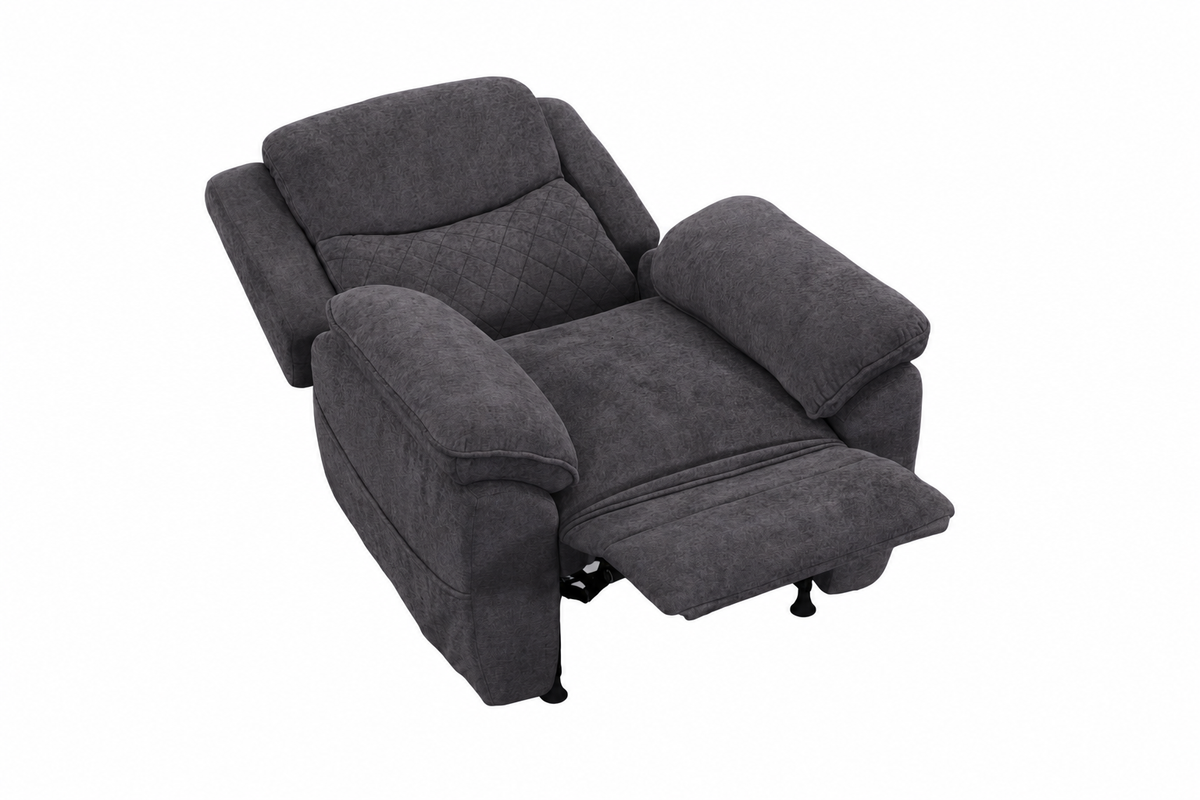 1 seater 6 seater dark gray power recliner sofa