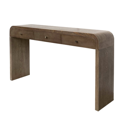 Elin Curved MDF End Table - 3 drawer