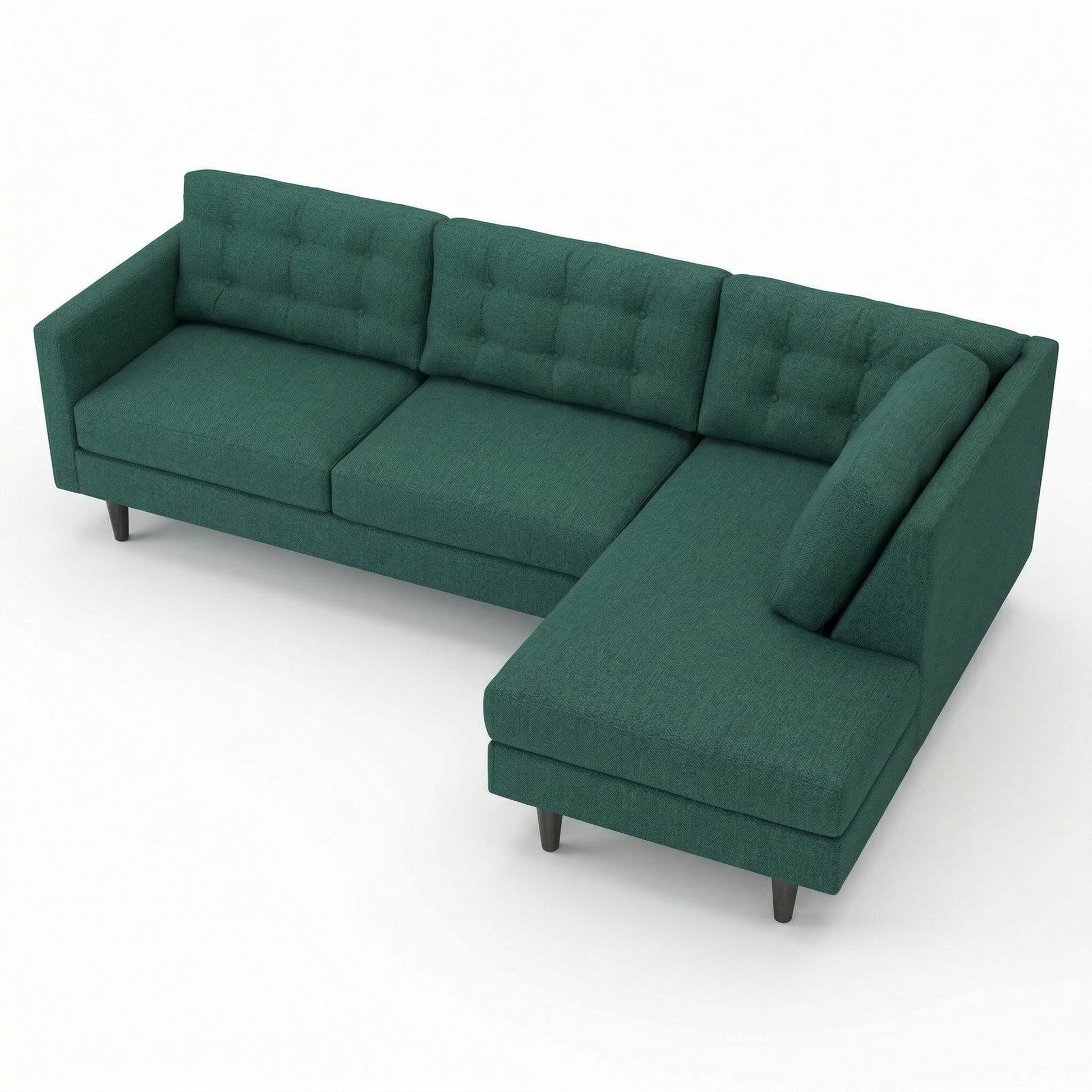 Forest Green sectional sofa