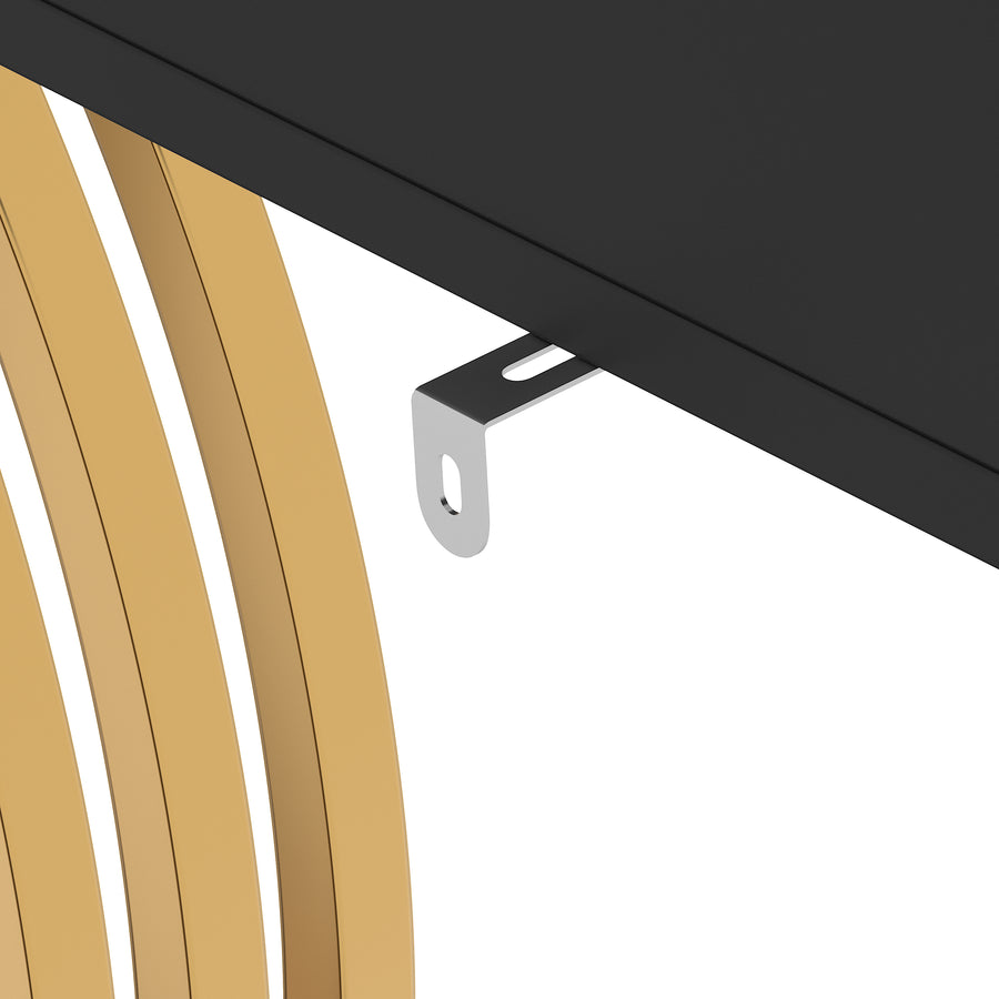 Black Gold Side Table