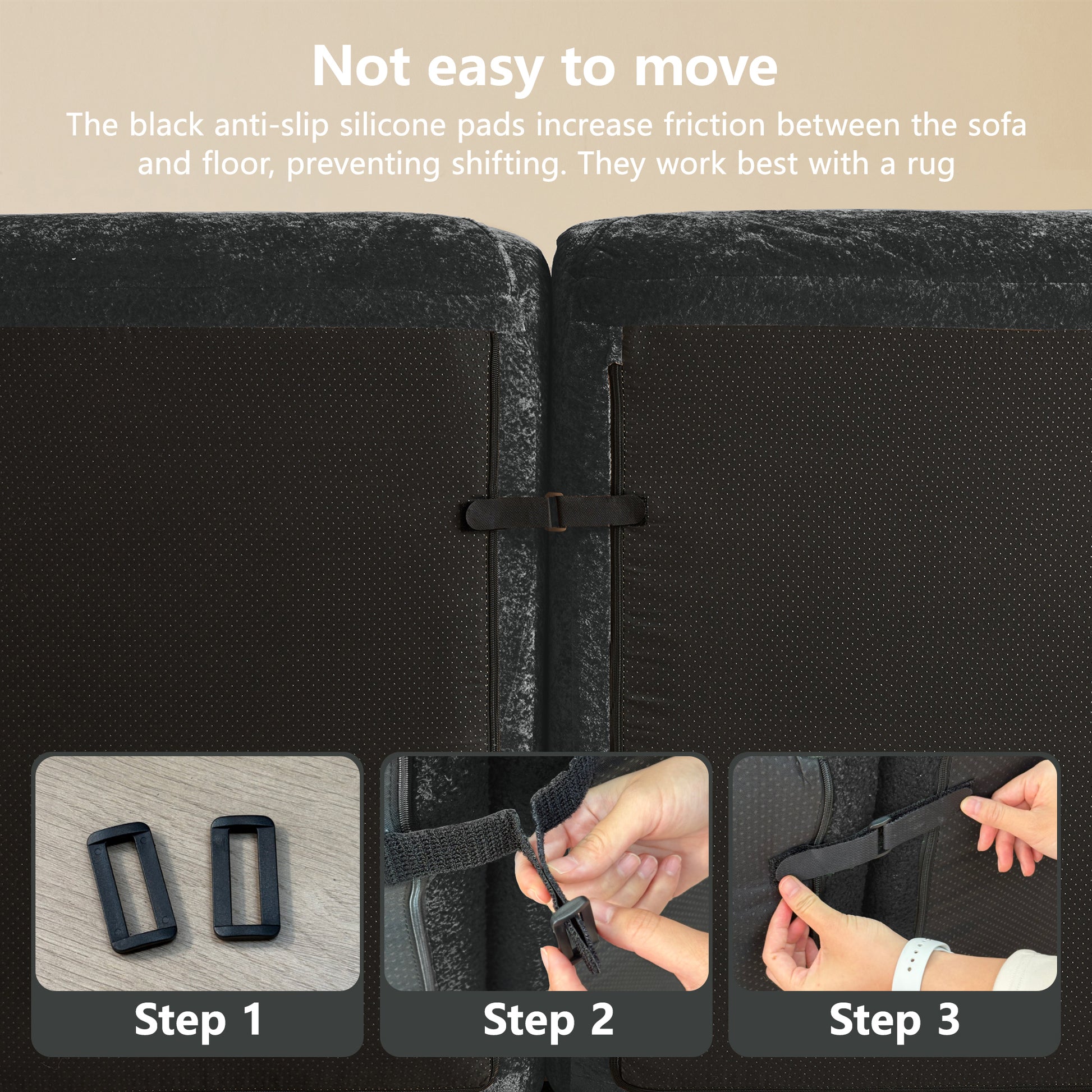 Black Modular Sofa