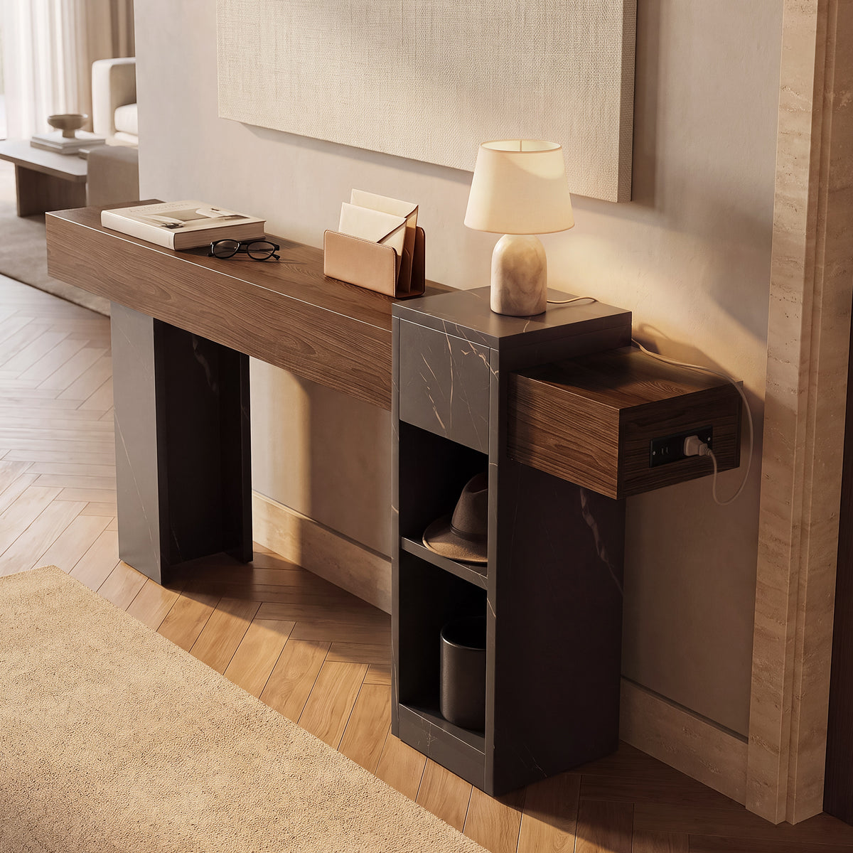 Lavada Console Table walnut