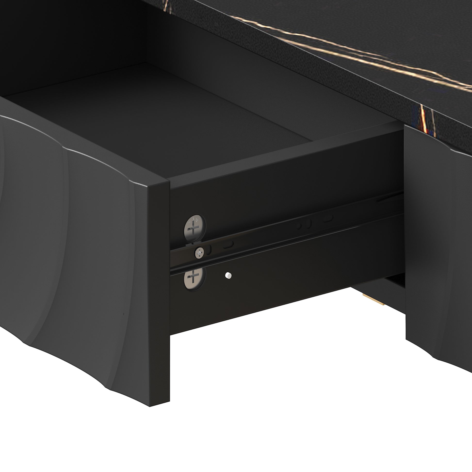 Black Gold Side Table