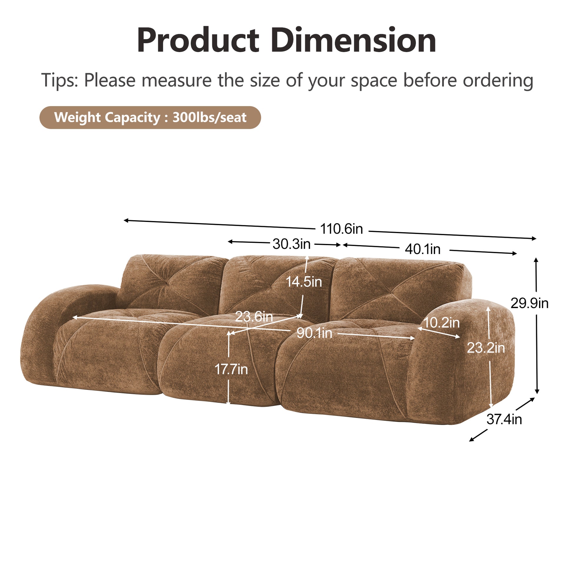 Camel Modular Sofa