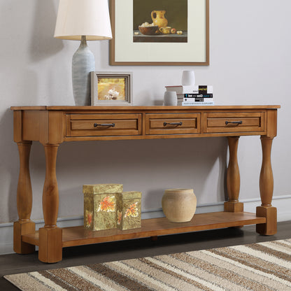 Ohio Pine Wood Console Table