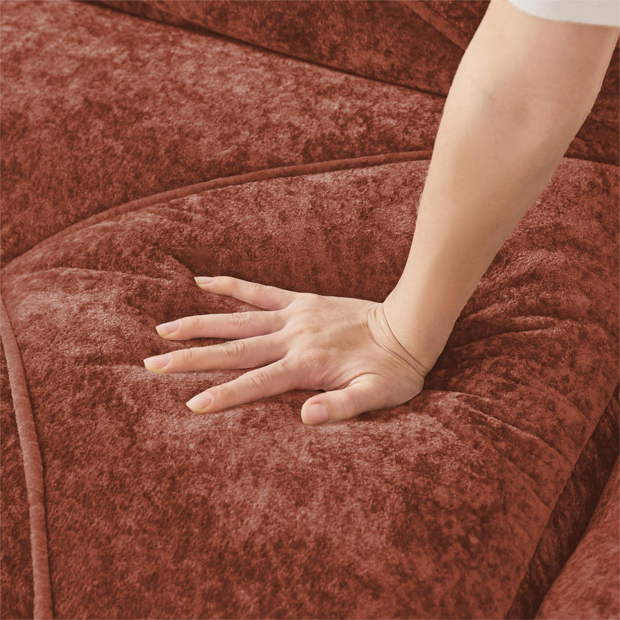 Red Brown Modular Sofa