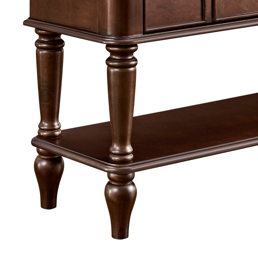 Walker  Espresso Vintage Console Table