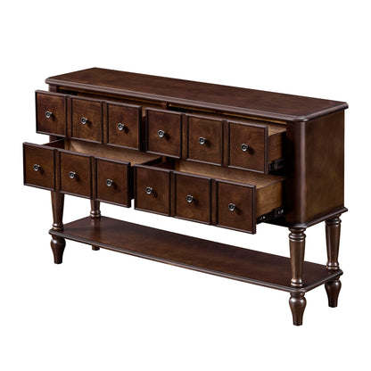 Walker  Espresso Vintage Console Table