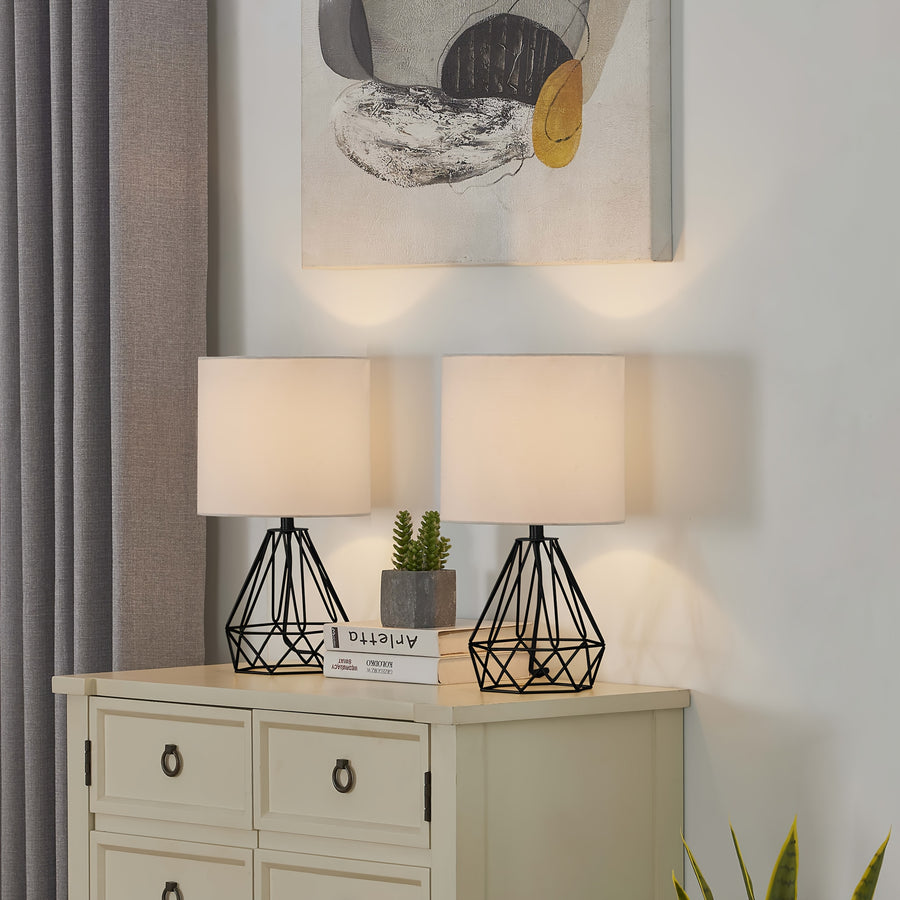 Modern Geometric Bedside Desk Lamp