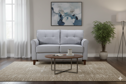 Light Gray Loveseat Sofa