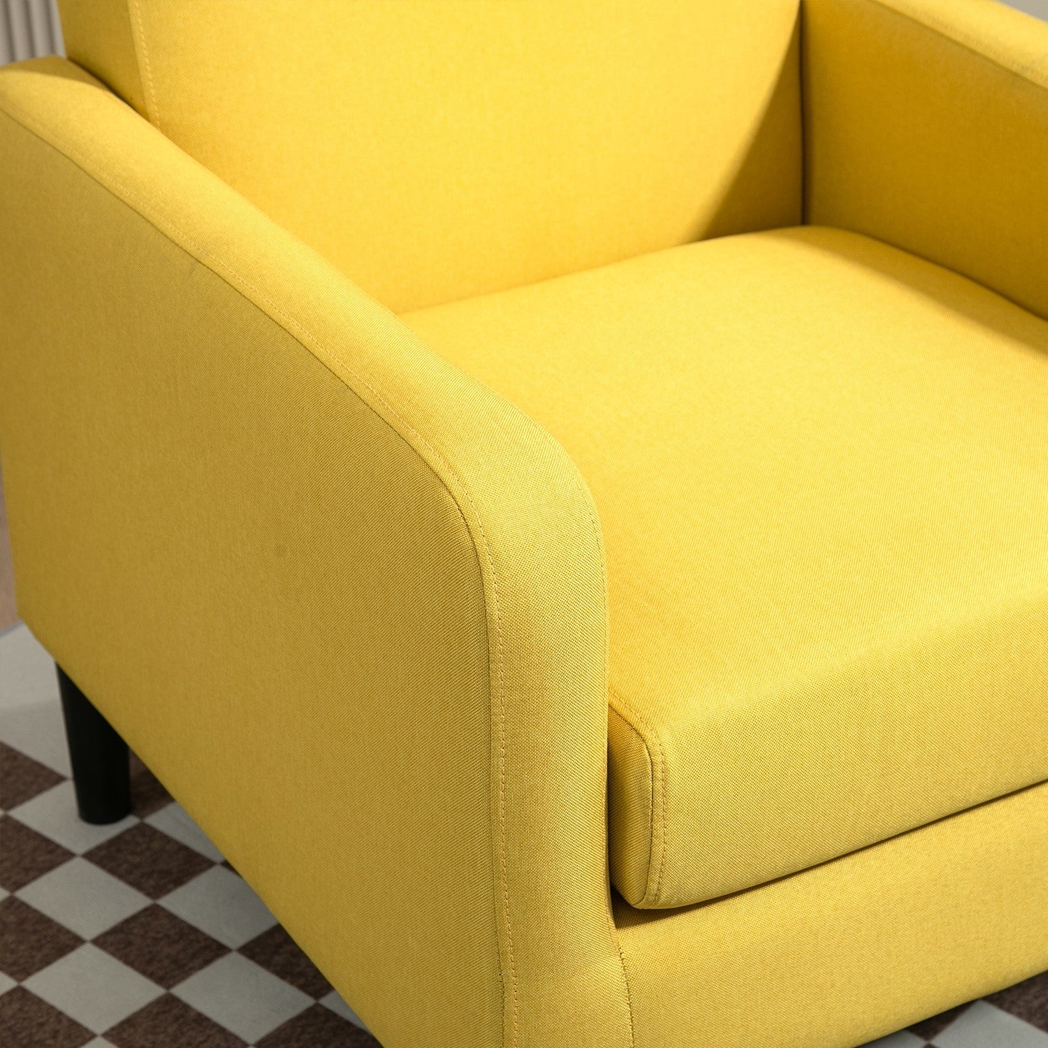 Mustard Yellow Accent Armchair