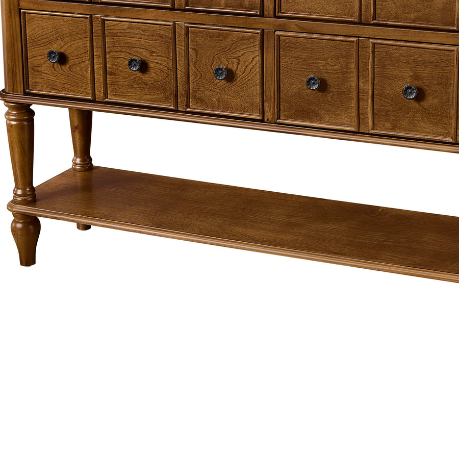 Walker Walnut Vintage Console Table