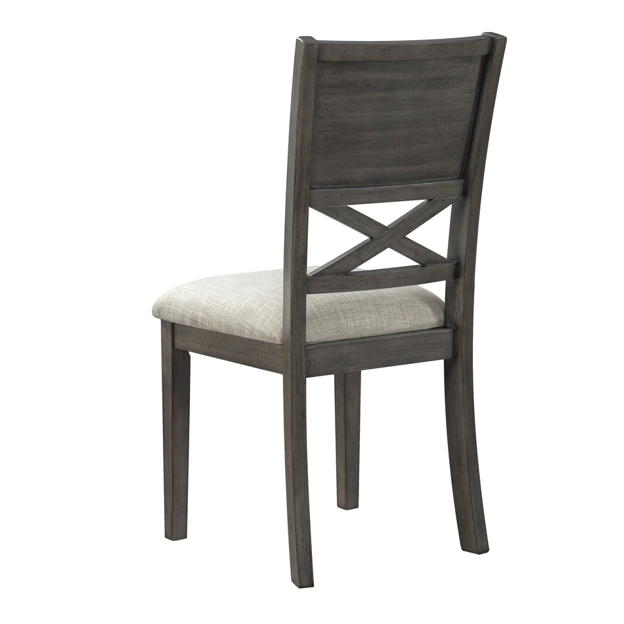 Dallas beige dark gray 6 Piece Dining Set
