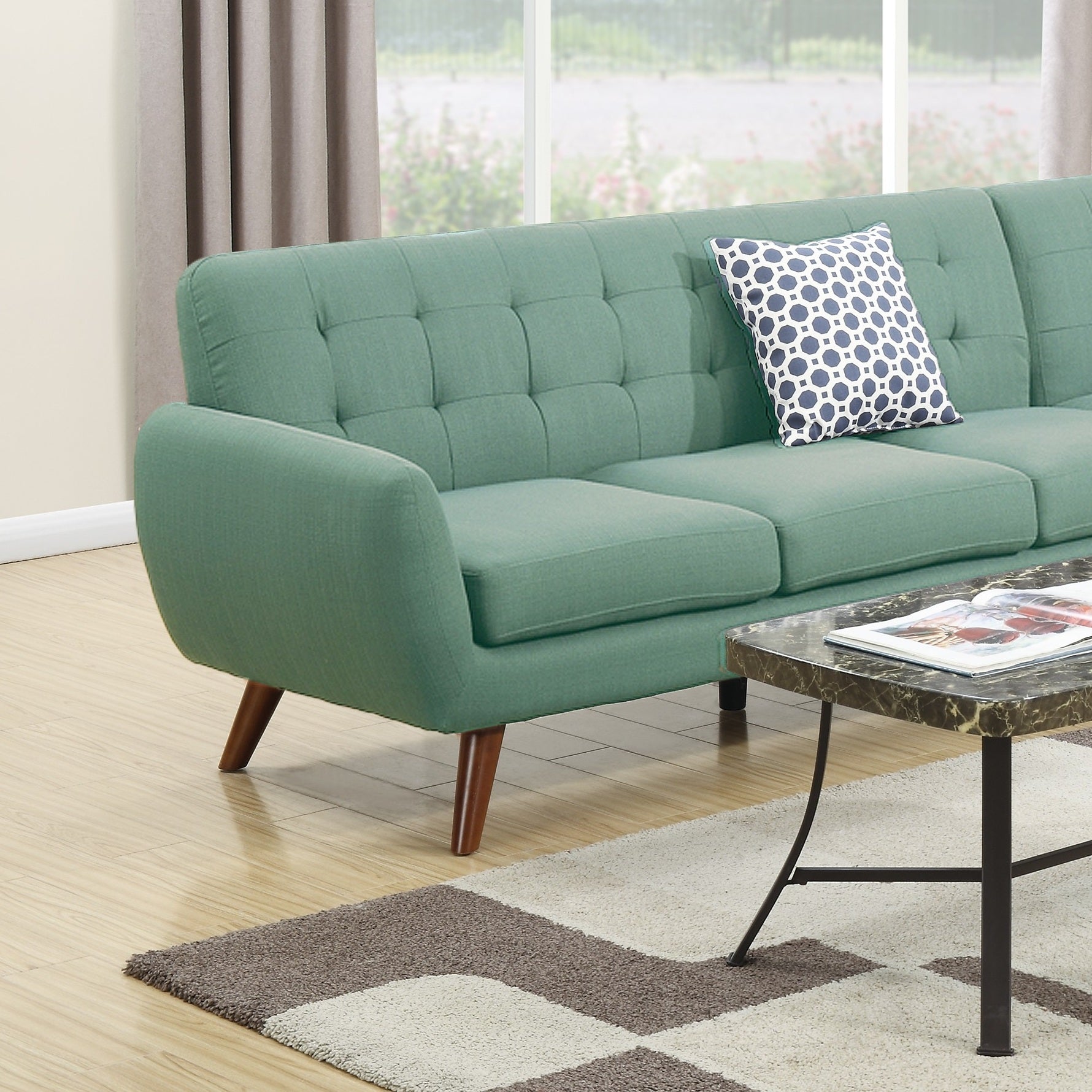Rabta Sectional Chaise Green