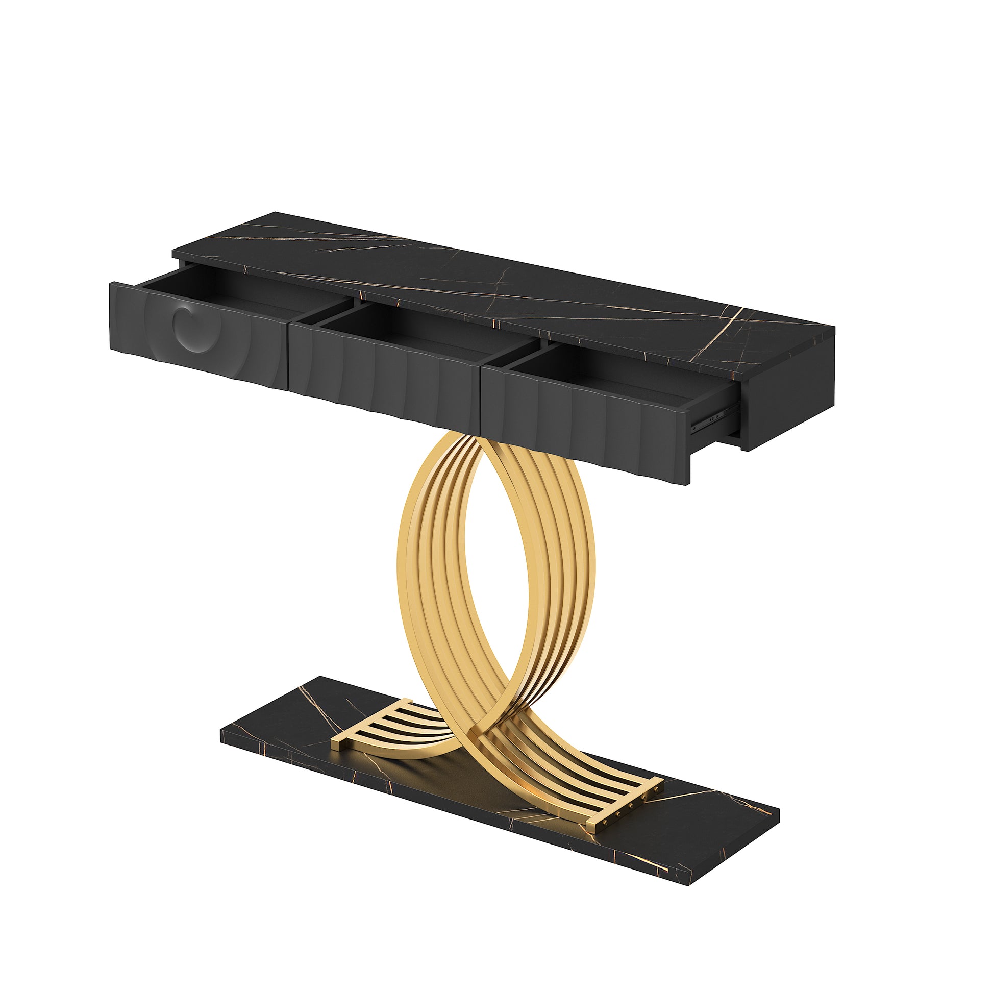 Black Gold Side Table