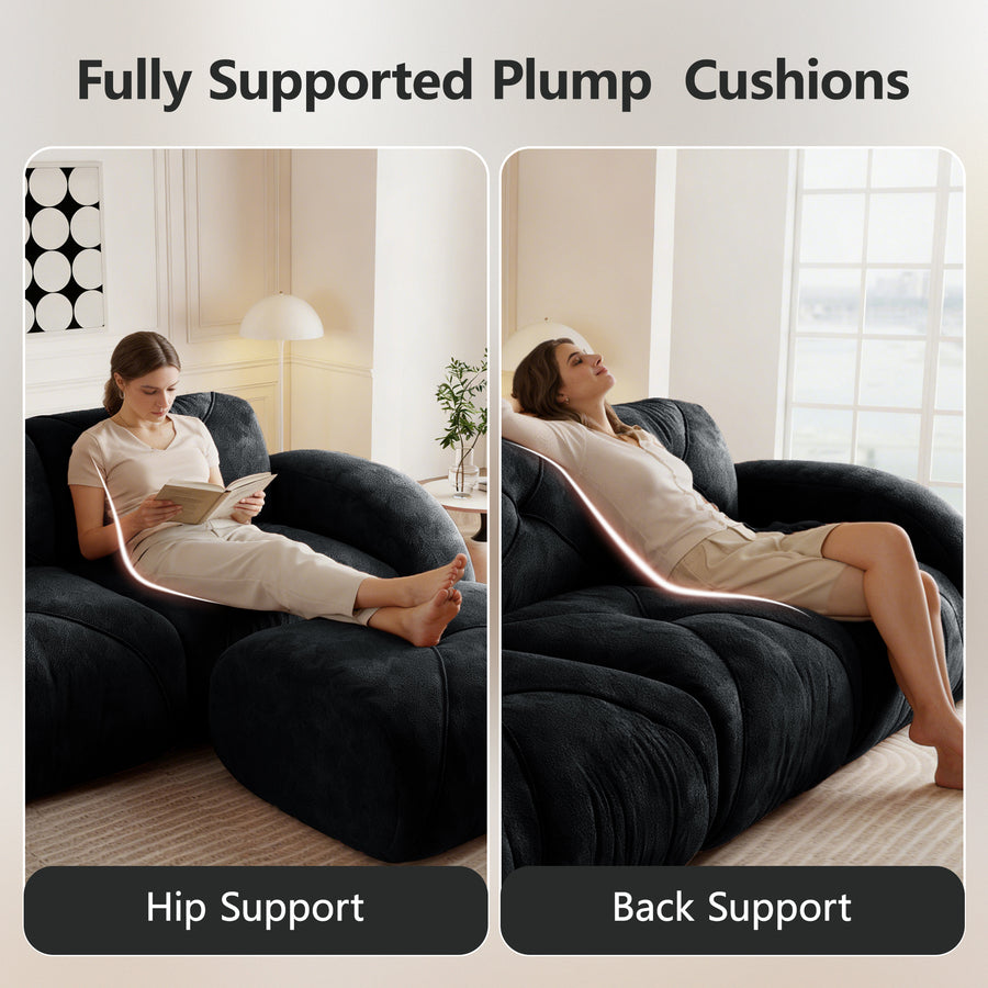 Black Modular Sofa