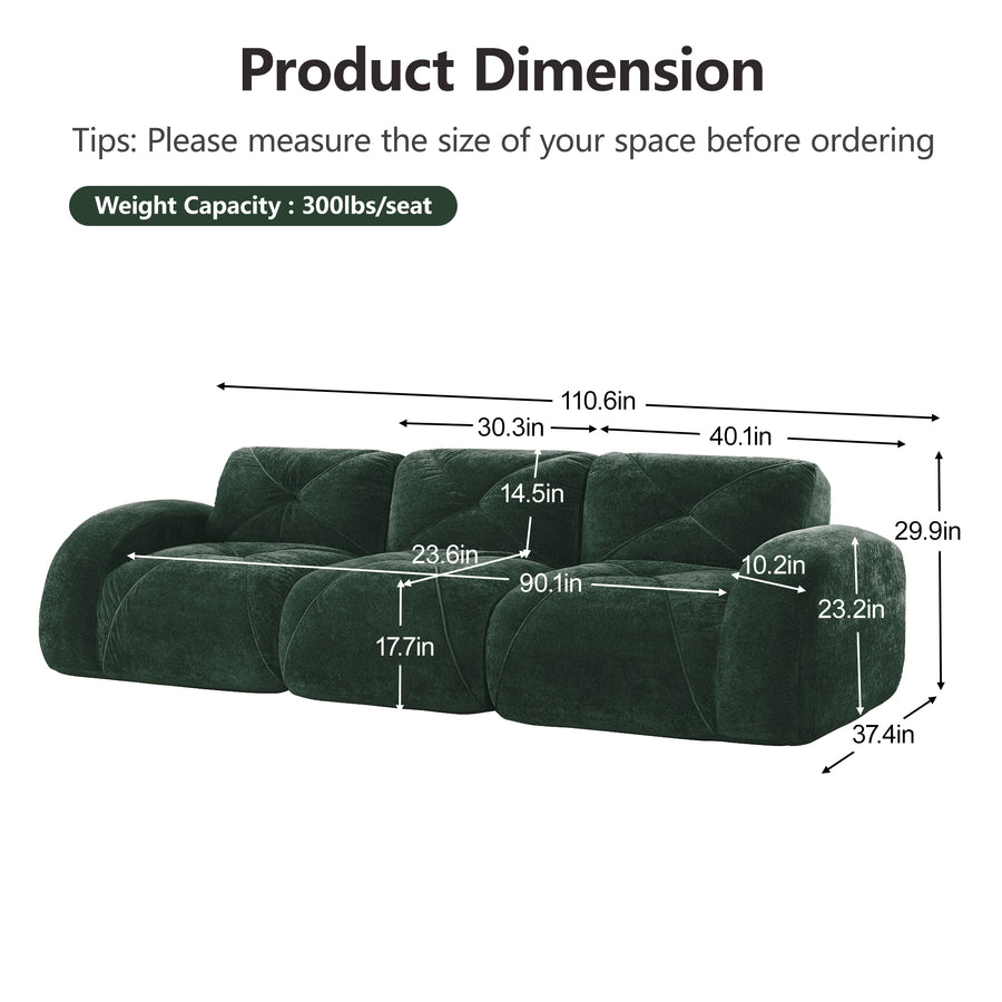 Green Modular Sofa