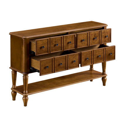 Walker Walnut Vintage Console Table