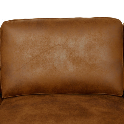 6 Seater 7 Seater Faux Leather Sectional Sofa