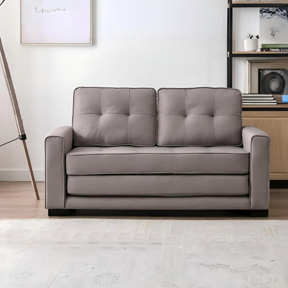Loveseat Sofa cum Bed Light Brown