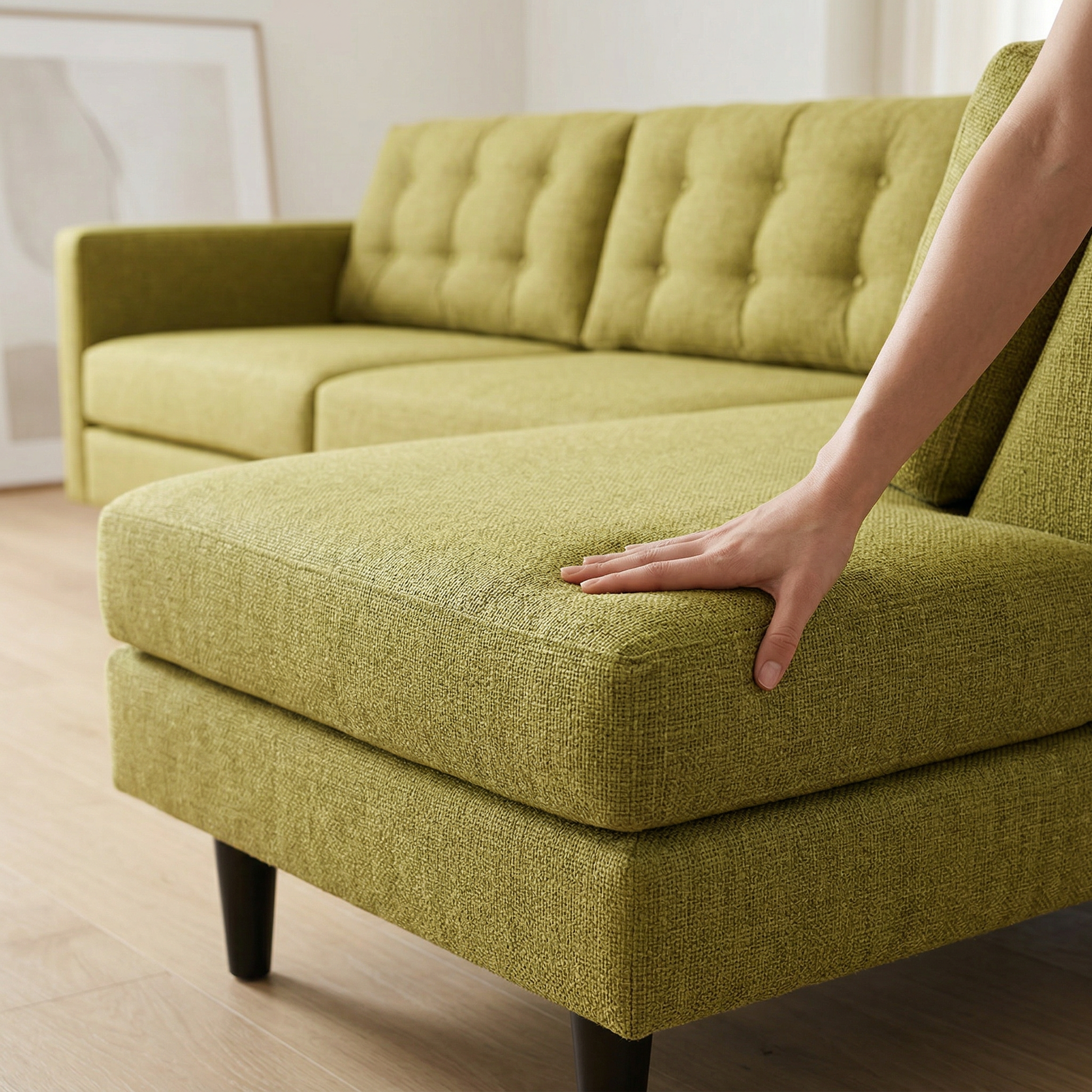 Green sectional sofa