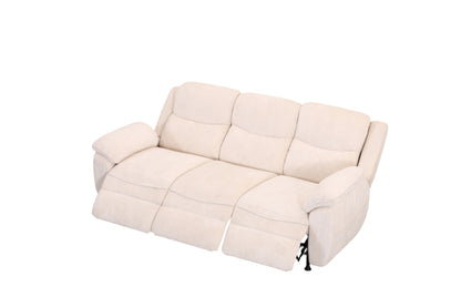 3 seater 6 seater beige power recliner sofa