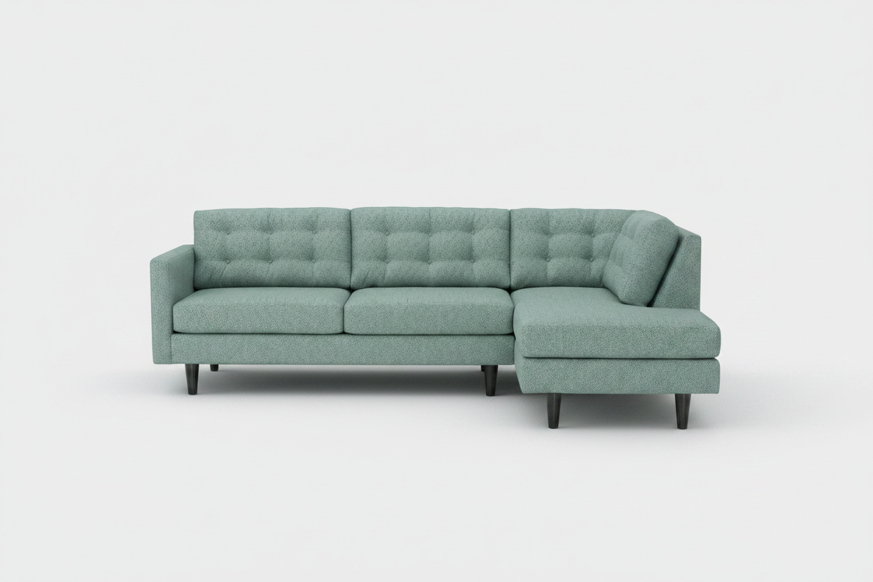 Seafoam Sage sectional sofa