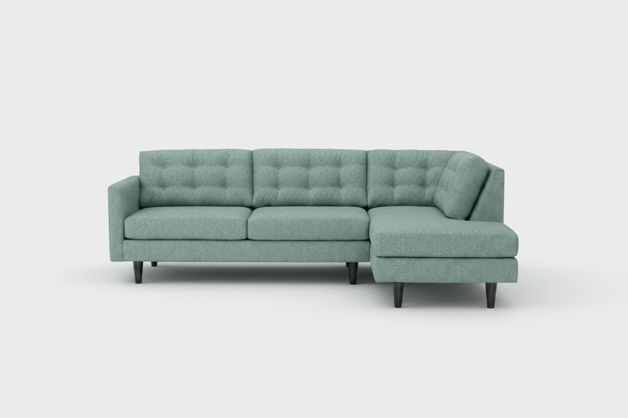 Seafoam Sage sectional sofa